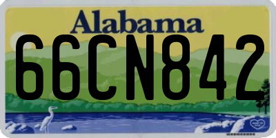 AL license plate 66CN842