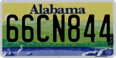AL license plate 66CN844