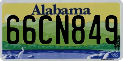 AL license plate 66CN849