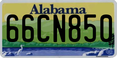 AL license plate 66CN850