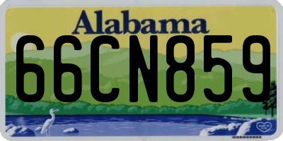 AL license plate 66CN859