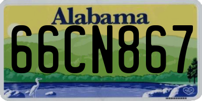 AL license plate 66CN867