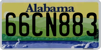 AL license plate 66CN883