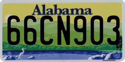AL license plate 66CN903