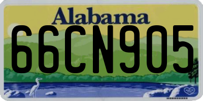 AL license plate 66CN905