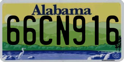 AL license plate 66CN916