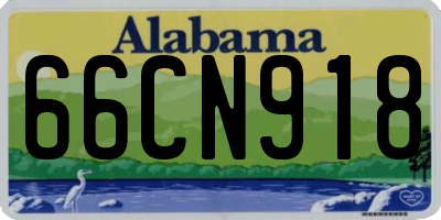 AL license plate 66CN918