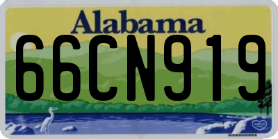 AL license plate 66CN919