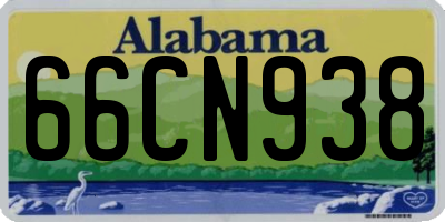 AL license plate 66CN938