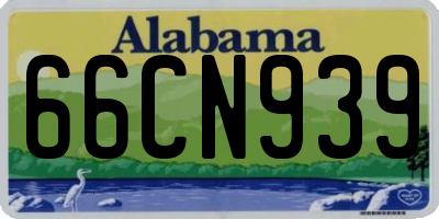 AL license plate 66CN939