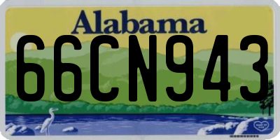 AL license plate 66CN943