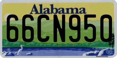AL license plate 66CN950