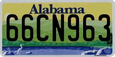 AL license plate 66CN963