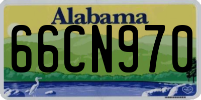 AL license plate 66CN970