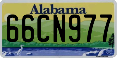 AL license plate 66CN977