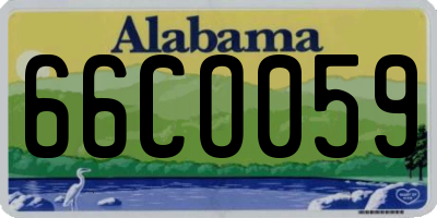 AL license plate 66CO059