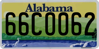 AL license plate 66CO062