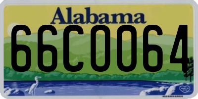 AL license plate 66CO064