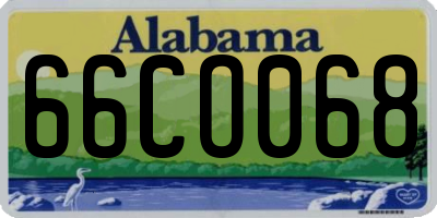 AL license plate 66CO068