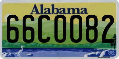AL license plate 66CO082