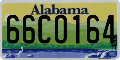 AL license plate 66CO164