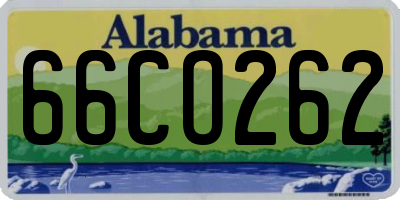 AL license plate 66CO262