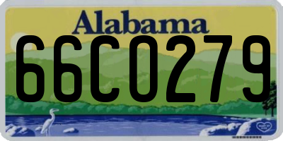 AL license plate 66CO279