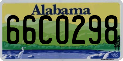 AL license plate 66CO298