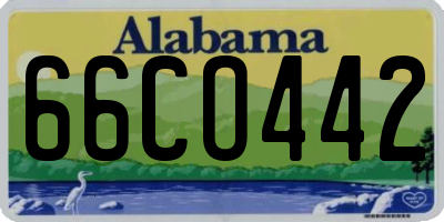 AL license plate 66CO442
