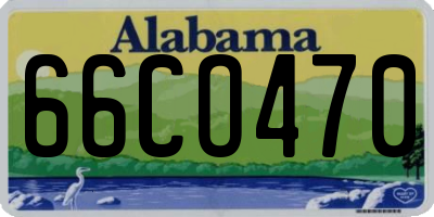AL license plate 66CO470