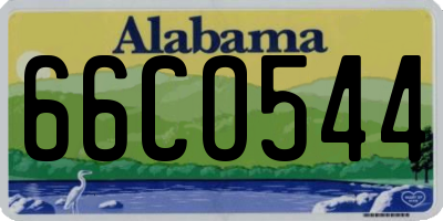 AL license plate 66CO544