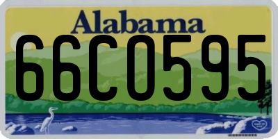 AL license plate 66CO595