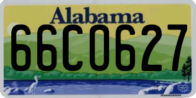 AL license plate 66CO627