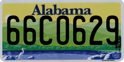 AL license plate 66CO629