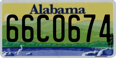 AL license plate 66CO674