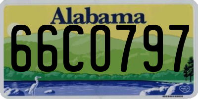 AL license plate 66CO797