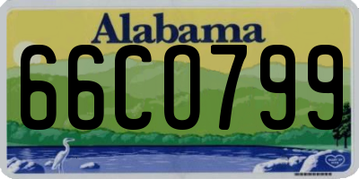 AL license plate 66CO799