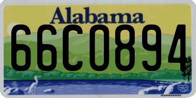 AL license plate 66CO894