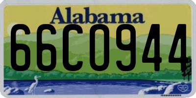 AL license plate 66CO944