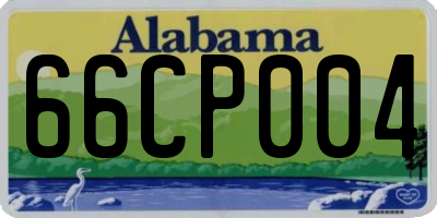 AL license plate 66CP004