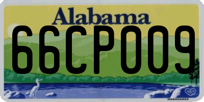 AL license plate 66CP009