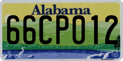 AL license plate 66CP012