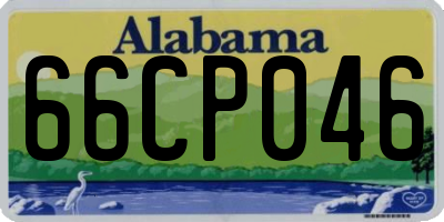 AL license plate 66CP046