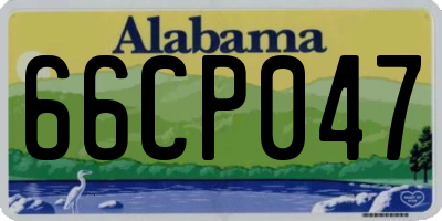 AL license plate 66CP047