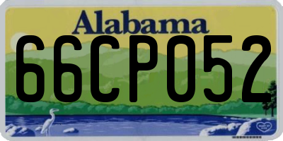 AL license plate 66CP052