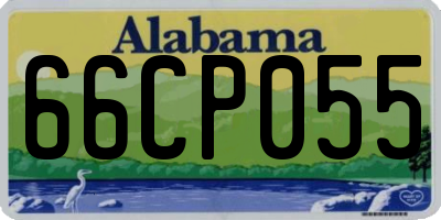 AL license plate 66CP055