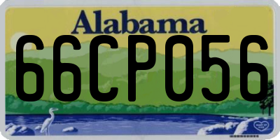 AL license plate 66CP056