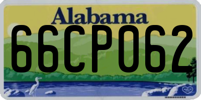 AL license plate 66CP062