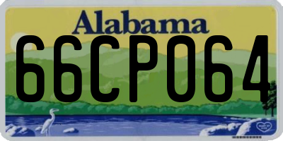 AL license plate 66CP064