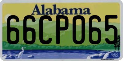 AL license plate 66CP065